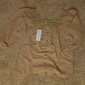 Neuflora Byron Bay Blouse - Tan